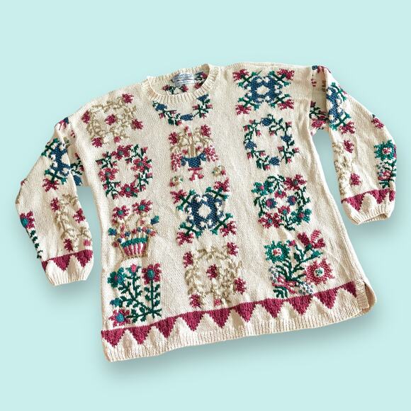 Northern Isles Sweaters - Vtg Signatures by Northern Isles II Sweater Ladies 3X Grandma Countrycore Chunky